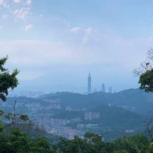 遠くから見た台北の街並み